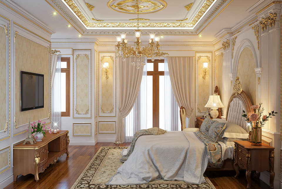 Quy Trình Thi Công Mâm Trần Cổ Điển PU Chuẩn Kỹ Thuật