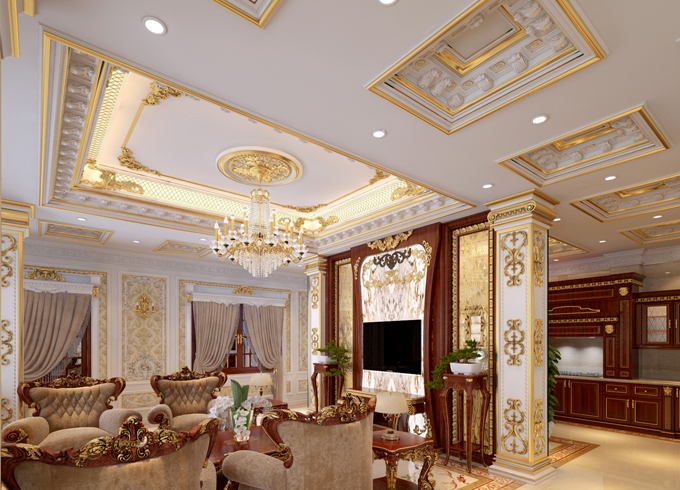 Các Phong Cách Thiết Kế Mâm Trần Nghệ Thuật PU