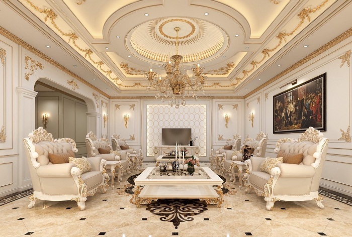 Ứng Dụng Mâm Trần Cao Cấp PU Trong Công Trình Lớn