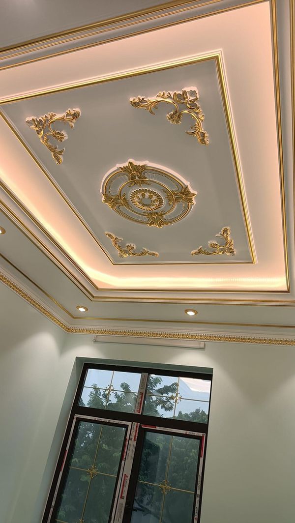 Quy Trình Thi Công Mâm Trần PU Cho Phòng Khách