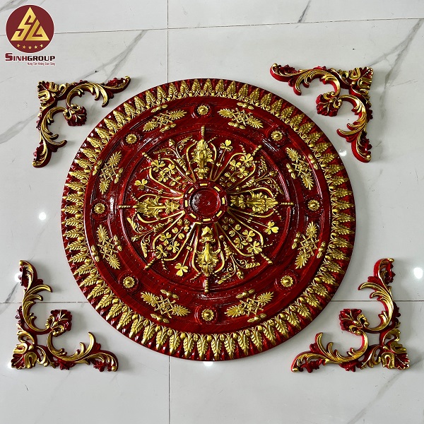 Mâm trần PU vân gỗ